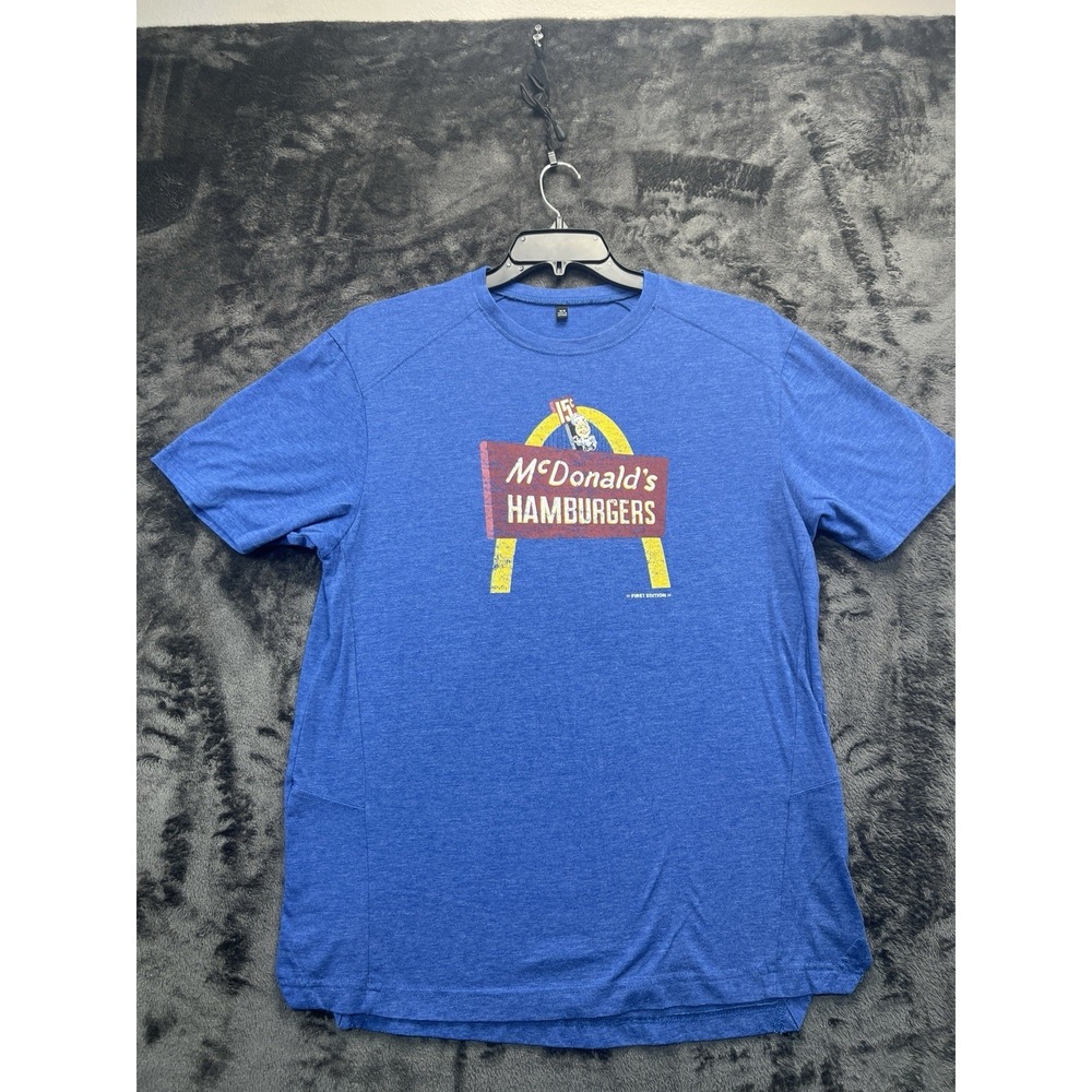 McDonald's First Edition Speedee 15¢ Hamburgers Graphic Tee Men's Medium Blue